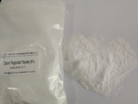 TDS SDS Calcium thioglycolate trihydrate nguyên liệu thô trong hóa học 1,7 G/Cm3