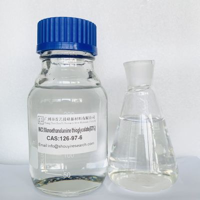 Monoethanolamine thioglycolate hòa tan trong nước với tính chất ổn định và điểm sôi 128-130.C