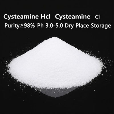 Cải thiện sản xuất của bạn với Cysteamine Hcl độ tinh khiết 99% pH 3.0-5.0 Bảo quản nơi khô ráo