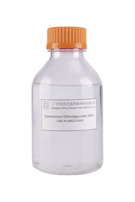 Chất lỏng màu vàng nhạt không màu Diammonium Dithiodiglycolate 240.32 G/mol CAS 68223-93-8 Phân hủy
